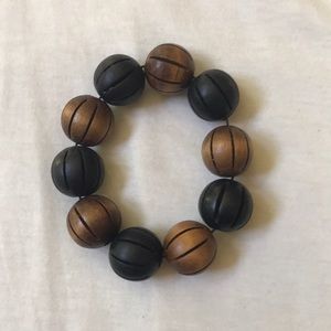 One of a kind stretch wooden bracelet